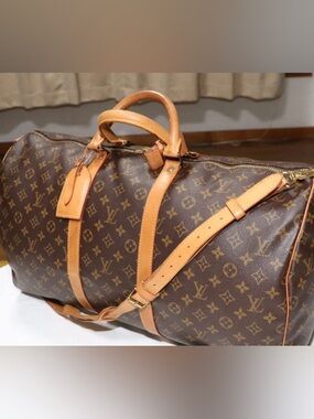 🌹💯 Authentic LOuis Vuitton Monogram Keepall 50 Bandouliere 😍